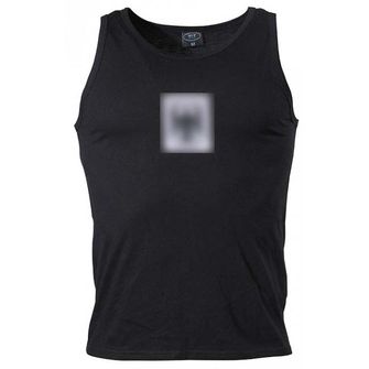 MFH muška crna majica bez rukava s BW printom orla, 160g/m2