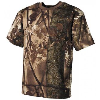 MFH T-shirt real tree uzorak hunter-braun, 170g/m²