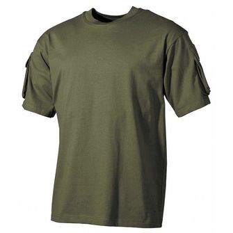 MFH US maslinasta košulja s čičak džepovima na rukavima, 170g/m2