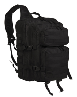 Mil-tec Assault veliki ruksak s jednim remenom, crni 29L
