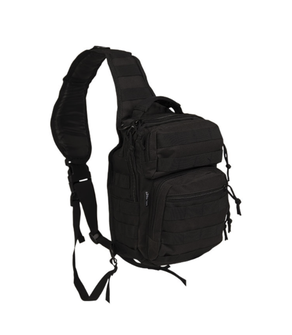 Mil-tec Assault mali ruksak s jednom naramenicom, crni 10L