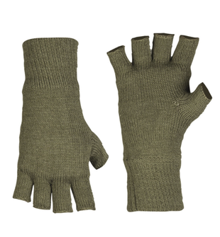 Mil-tec Thinsulate™ pletene rukavice bez prstiju, maslinaste boje