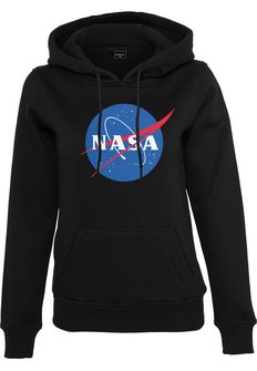 NASA Insignia ženska majica s kapuljačom, crna