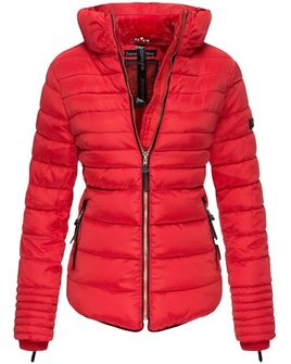 Marikoo Amber ženska zimska jakna s kapuljačom, crvena