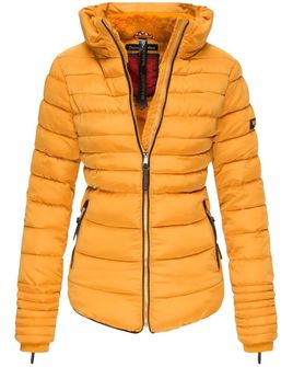 Marikoo Amber ženska zimska jakna s kapuljačom, žuta