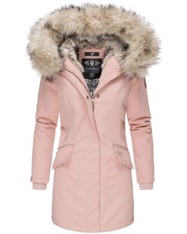 Navahoo Cristal ženska zimska jakna s kapuljačom i krznom, roza