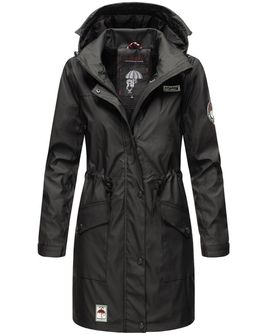 Navahoo Deike ženska zimska kišna jakna s kapuljačom, crna