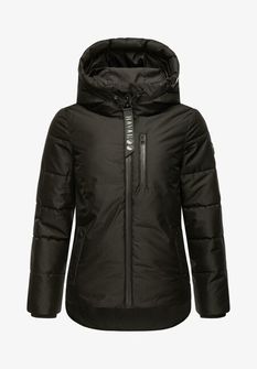 Navahoo KRÜMELEIN ženska zimska jakna s kapuljačom, crna