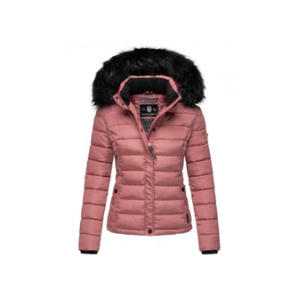 Navahoo Miamor Ženska zimska jakna s kapuljačom, tamno ružičasta