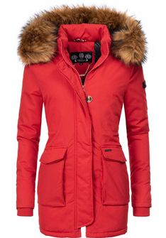 Navahoo SNEŽNA KRALJICA PRINCESS ženska zimska jakna s kapuljačom, crvena