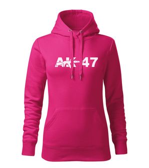 DRAGOWA ženska majica s kapuljačom AK-47, roza 320g/m2