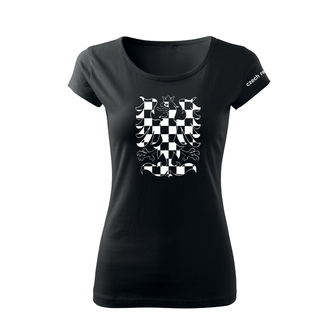 DRAGOWA ženska kratka majica orao, crna 150g/m2