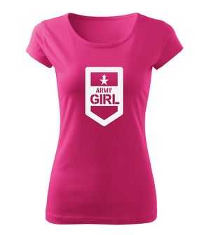 DRAGOWA ženska majica army girl, roza 150g/m2