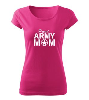 DRAGOWA ženska majica army mom, roza 150g/m2