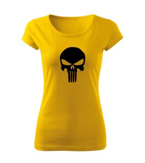 DRAGOWA ženska majica punisher, žuta 150g/m2