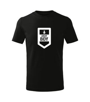 DRAGOWA Dječja kratka majica vojska muška, crna