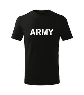 DRAGOWA Dječja kratka vojska majica, crna