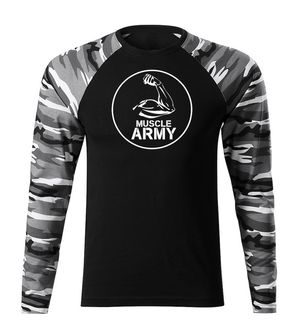 DRAGOWA Fit-T vojna biceps majica dugih rukava, metro 160g/m2
