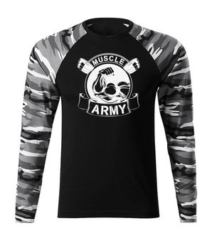 DRAGOWA Fit-T-shirt majica dugih rukava, muscle army original, metro 160g/m2