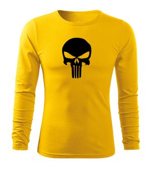 DRAGOWA Fit-T majica dugih rukava punisher, žuta 160g/m2