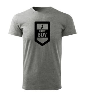 DRAGOWA kratka majica Army boy, siva 160g/m2