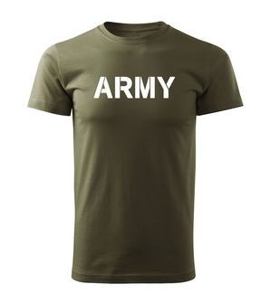 DRAGOWA kratka majica Army, maslinasta 160g/m2