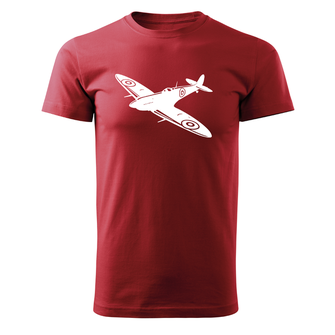 DRAGOWA kratka majica avion, crvena 160g/m2