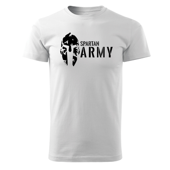 DRAGOWA kratka majica spartan army, bijela 160g/m2
