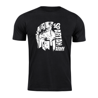 DRAGOWA kratka majica spartan army Leon, crna 160g/m2