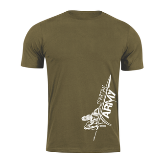 DRAGOWA kratka majica spartan army Myles, maslinasta 160g/m2
