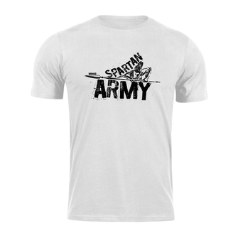 DRAGOWA kratka majica spartan army Nabis, bijela 160g/m2