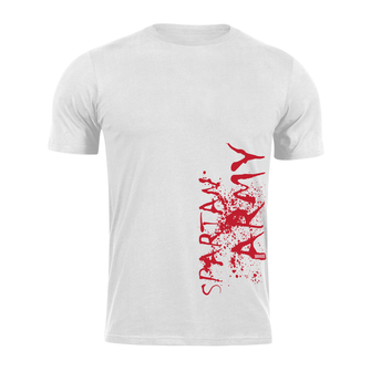 DRAGOWA kratka majica spartan army WAR, bijela 160g/m2