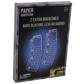 PAPER SHOOTERS Sklopivi set oružja Paper Shooters časopis Zombie, 2 pakiranja