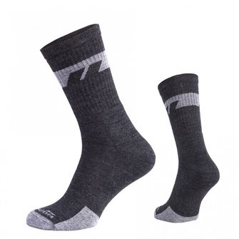 Srednje čarape Pentagon Alpine Merino, pepeljasto sive