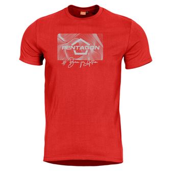 Pentagon Contour majica, crvena