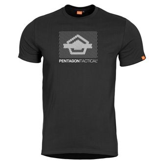 Pentagon Parallel majica kratkih rukava, crna