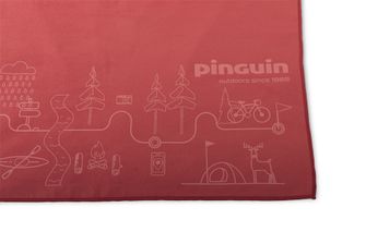 Pinguin Micro mapa ručnika 40 x 40 cm, crvena