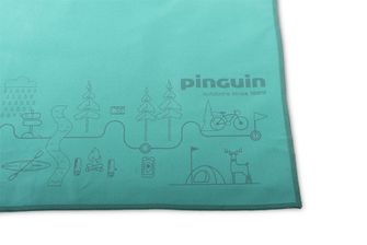 Pinguin Micro towel Map 75 x 150 cm, Petrol