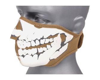 TM neoprenska maska 3D lubanja - kajman smeđa