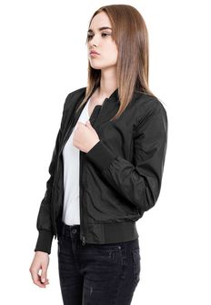 Urban Classics ženska lagana bomber jakna, crna