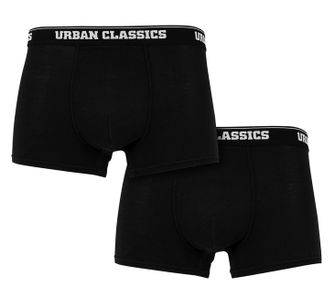 Urban Classics muške bokserice, 2 PACK, crne