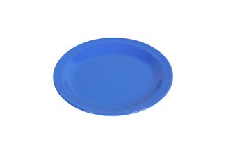 Waca Melaminski plitki tanjur promjera 23,5 cm plave boje.