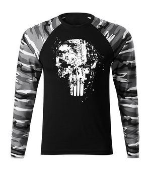 DRAGOWA Fit-T majica s dugim rukavima Frank The Punisher, Metro 160g/m2