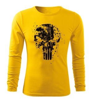 DRAGOWA fit-t majica s dugim rukavima Frank The Punisher, žuta 160 g/m2