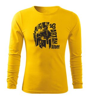 DRAGOWA Fit-T majica dugih rukava Leon, žuta 160g/m2