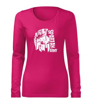 DRAGOWA Tanka ženska majica dugih rukava Leon, ružičasta 160g/m2