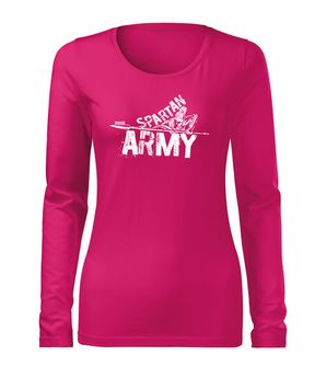 DRAGOWA Tanka ženska majica dugih rukava Nabis, ružičasta 160g/m2