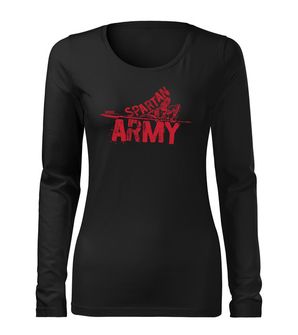 DRAGOWA Tanka ženska majica dugih rukava RedNabis, crna 160g/m2